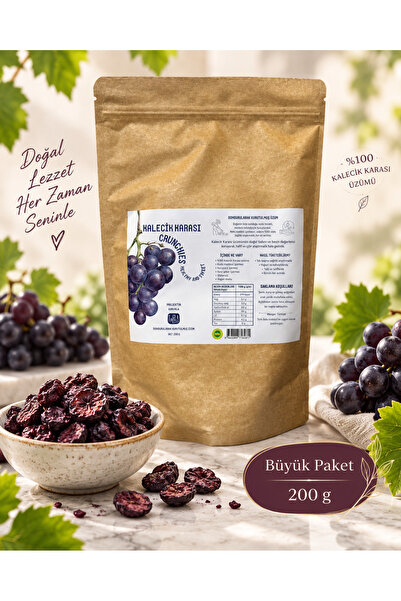 Tafali Dondurularak Kurutulmuş Kalecik Karası Üzümü - 200 Gr. Coğrafi İşaretli, Katkısız, Çıtır Atıştırmalık
