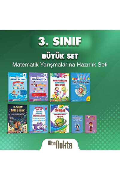 Altın Nokta Yayınevi 3. SINIF BİLSEM - KANGURU - OLİMPİYAT BÜYÜK SET