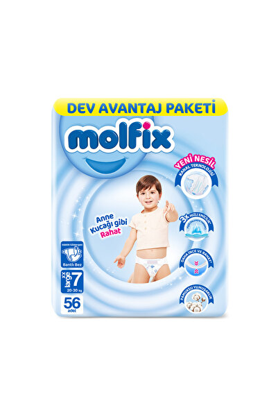 Molfix Kanal Teknolojisi Dev Avantaj Paketi 7 Beden XXL 56 Adet