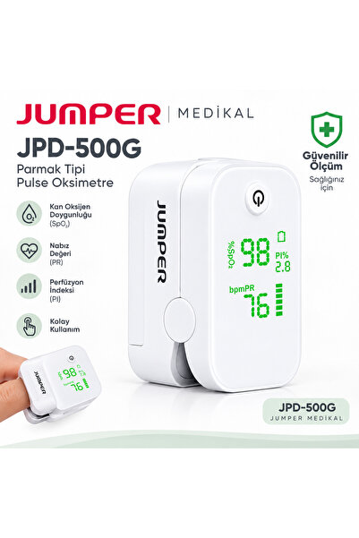 Jumper Parmak Tipi Pulse Oksimetre 500G Beyaz