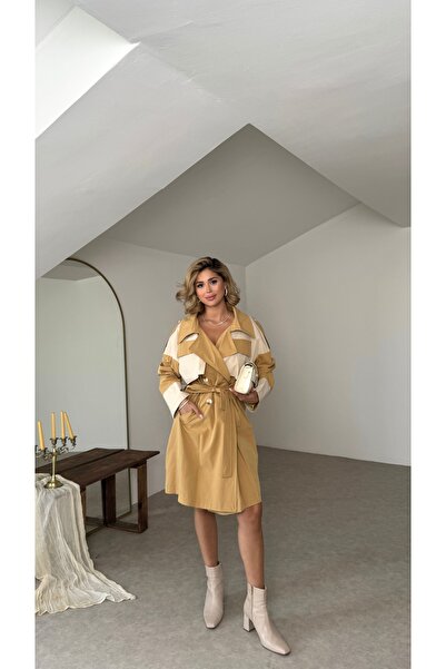 Nesil Garnili Belted Lined Trench