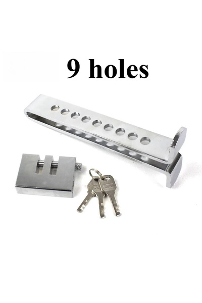 Choice1 9 holes Universal Stainless Steel Car Anti-Theft Lock - 8/9 Holes, Fi...
