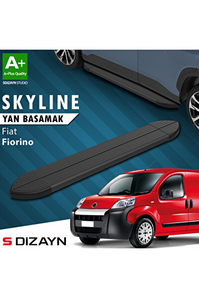 S Dizayn Fiat Fiorino Skyline Siyah Yan Basamak 173 Cm 2008 Üzeri A+ Kalite F...