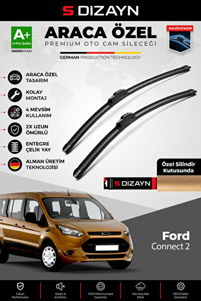 S Dizayn S-Dizayn Ford Connect 2 Ön Cam Silecek Seti 2014-2023 Premium Araca ...