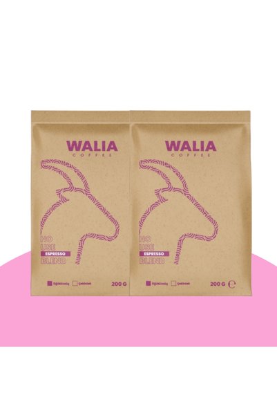 WALIA COFFEE ETHIOPIA 2 Pieces Espresso House Blend 200 g Advantage Pack