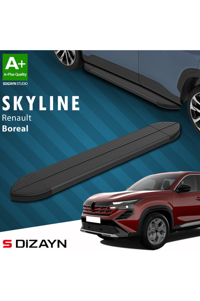 S Dizayn S-Dizayn Renault Boreal Skyline Siyah Yan Basamak 183 Cm 2025 Üzeri ...