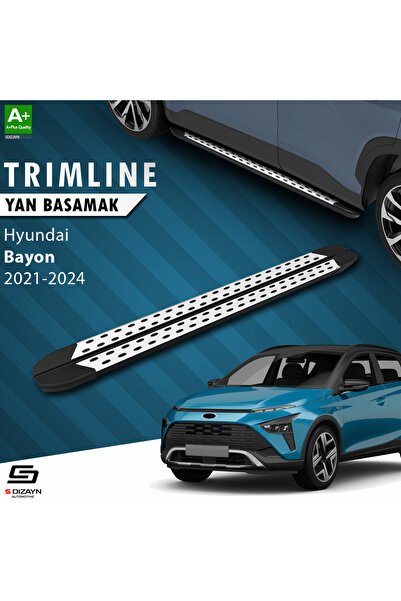 S Dizayn S-Dizayn Hyundai Bayon TrimLine Gri Yan Basamak 182 Cm 2021 Üzeri A+...