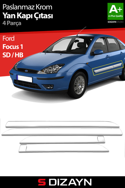 S Dizayn S-Dizayn Ford Focus 1 Krom Yan Kapı Çıtası 4 Prç 1998-2005 5908140