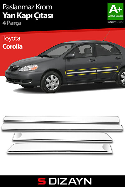 S Dizayn S-Dizayn Toyota Corolla Krom Yan Kapı Çıtası 4 Prç 2002-2007 7505140