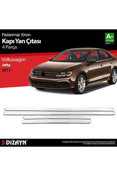 S Dizayn S-Dizayn VW Jetta Krom Kapı Yan Çıtası 2011-2019 7614404