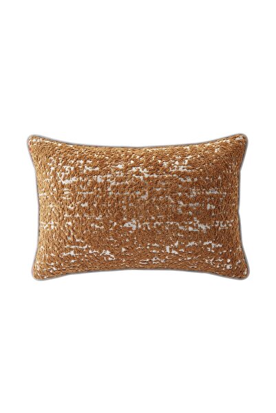Lidoma Home "Amber" Dokulu Kırlent Kılıfı - 30x50 - Turuncu