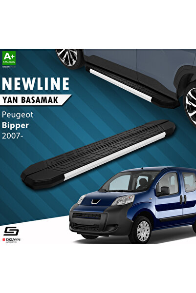 S Dizayn Peugeot Bipper NewLine Aluminyum Yan Basamak 173 Cm 2007-2017 A+ Kal...