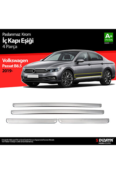 S Dizayn S-Dizayn VW Passat B8.5 Krom İç Kapı Eşiği 4 Parça 2019-2023 7619160
