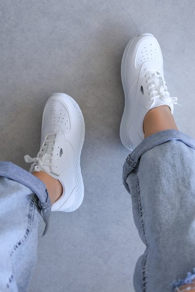 FAST STEP White Women's Sneaker Shoes 416ZAFJACK