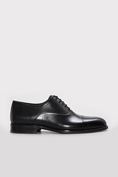 FAST STEP Genuine Leather Black Antique Men's Classic Shoes 893MA075