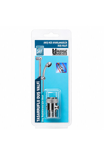 UniversalSaverKits Akış Hızı Ayarlanabilir Duş Stop Valfi | Duşta %45’e Varan...