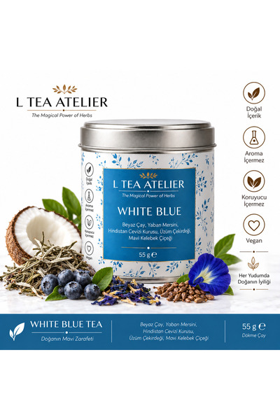 White Blue, hindistan cevizli beyaz çay