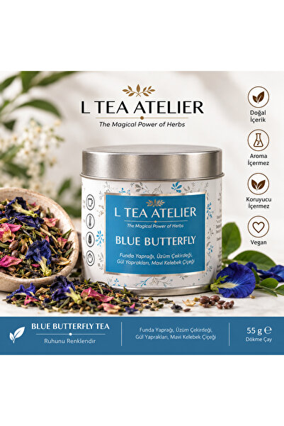 L Tea Atelier Blue Butterfly