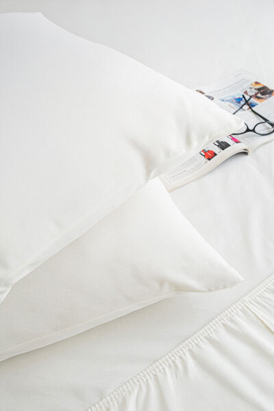 Elart Basic Elastic Sheet Set Double Size 160X200+28 Cream
