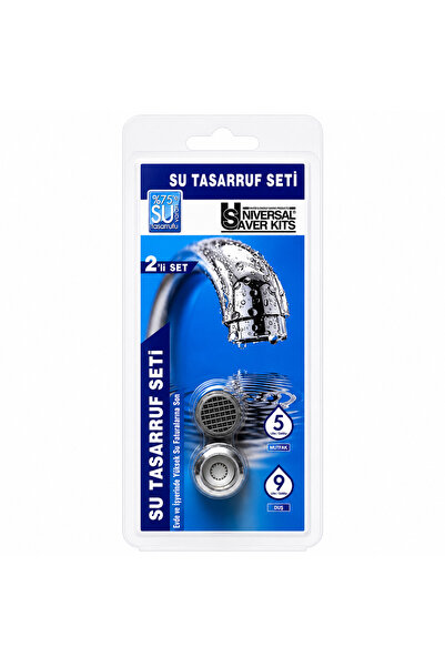 UniversalSaverKits 2’li Su Tasarruf Seti | %75’e Varan Tasarruf | Evye Batary...