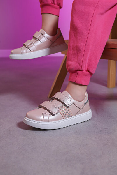 FAST STEP Hakiki Deri Pudra Kız Çocuk Casual Ayakkabı 612XA875