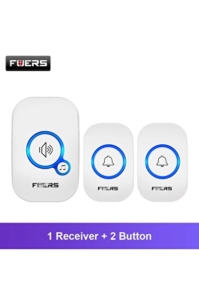 Choice3 European standard 1 Receiver 2 button Fuers Wireless Doorbell Waterpr...
