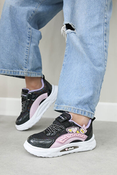 FAST STEP Siyah Kız Çocuk Sneaker Ayakkabı 461XCA327