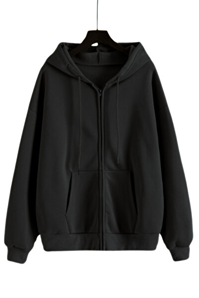 BayBayan Cardigan unisex cu glugă și buzunar
