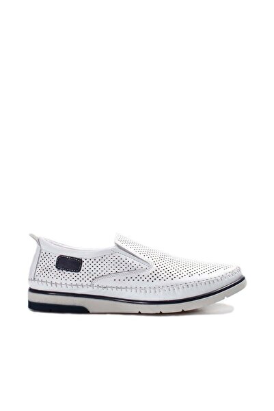 FAST STEP Pantofi casual pentru bărbați, albi, din piele naturală 711MA07LZR