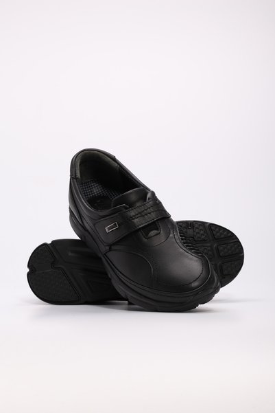 FAST STEP Hakiki Deri Siyah Kadın Casual Ayakkabı 138ZA604