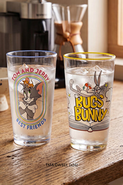 Rakle Tom and Jerry and Bugs Bunny 2-Piece Soft Drink Cup Set 570 Cc