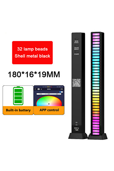 Choice 32LED Black app RGB Lamp LED Strip Lights Pickup Light Sound Control L...