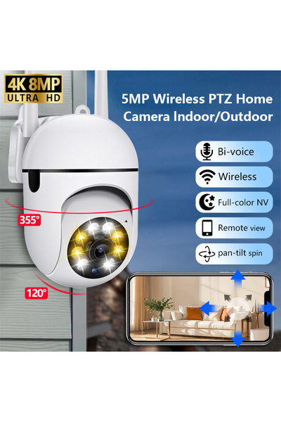 Choice US Plug WiFi 1080P HD Excellent Version Indoor Outdoor 360 Degree Wire...