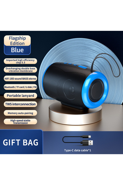 Choice1 Blue TSN-1 Portable Speaker Wireless Bluetooth Speakers with 5.3 Ster...