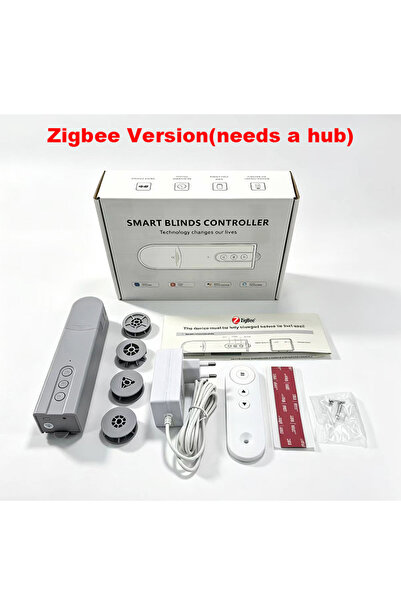 Choice Zigbee type-Grey WiFi Smart Curtain Motor, Zigbee Electric Roller Blin...