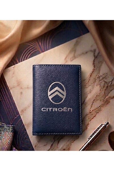 EFE DERİ Citroen Leather Stitched License Case Container Auto Vehicle License...