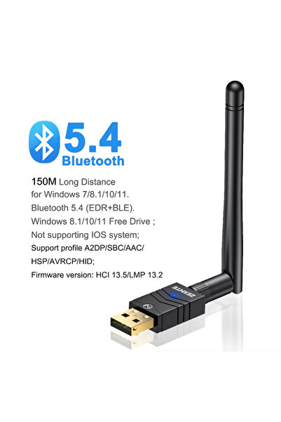 Choice BT 5.4 Adapter USB Bluetooth 6.0 Dongle Adapter 492FT 150M Long Range ...
