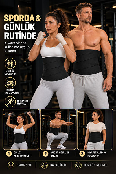Sh Mağazacılık Unisex Wrap-Around Corset - All Size Matching, Hourglass Image...