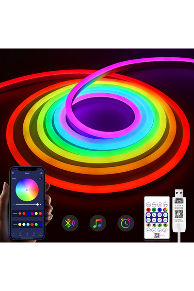 Choice1 5m RGBIC Bluetooth RGBIC WS2812 5V Dream Color RGB LED Neon lights Wa...