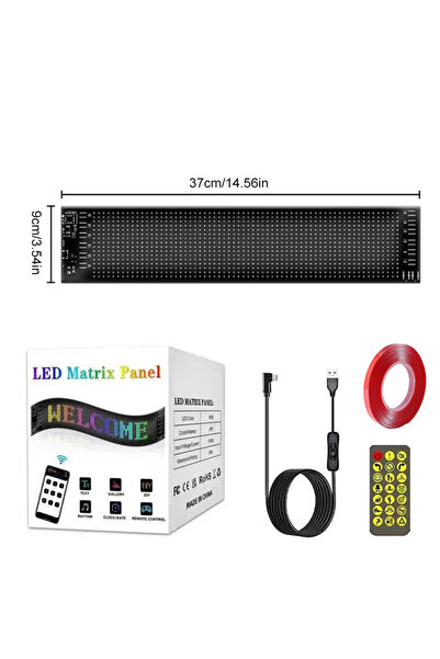 Choice4 16x64 LEDs 9x37 CM LED Matrix Pixel Panel Truck Eye Bluetooth APP Mat...