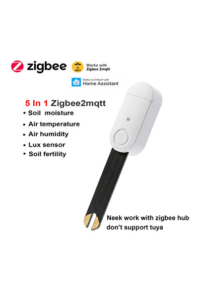 Choice جهاز اختبار التربة الذكي 5 في 1 بتقنية Zigbee 3.0 لقياس الإضاءة والرطو...