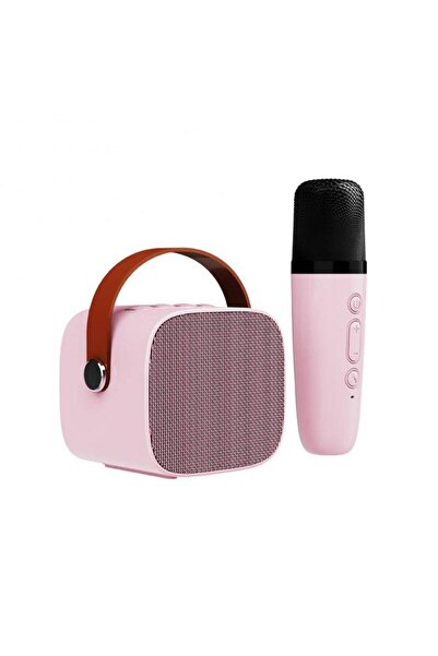 Choice pink with 1 mic Mini Karaoke Machine for Kids and Adults Portable Spea...
