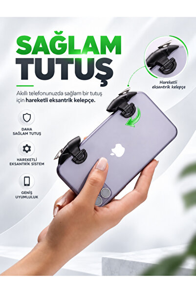 ZOİNCO Black Shark Pubg Nişan Ve Tetik Tuşu Profesyonel Mobil Oyun Konsolu ZC-01