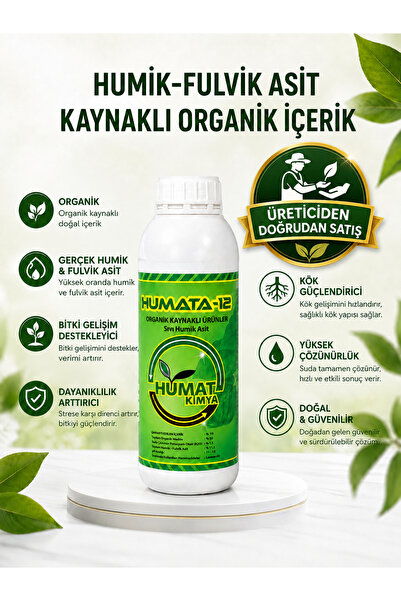 SERRAVİT Humata 12 (HUMİK FULVİK ASİT - LEONARDİT MENŞELİ) Organik Sıvı Gübre...