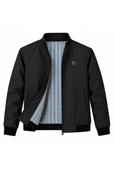 MOT&MONT Erkek Pamuk Polyester Karışım BONDED Kumaş (HAKİM YAKA) Su ve RÜzgar...