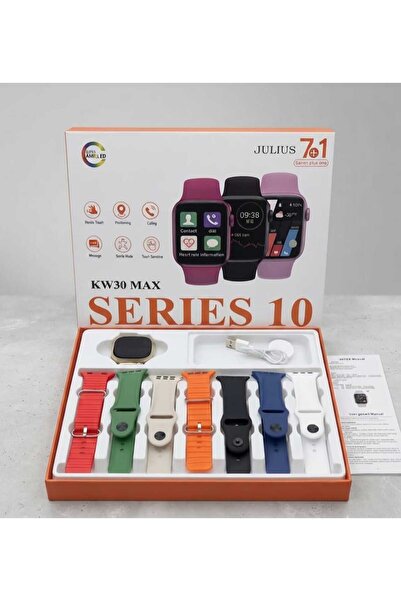 JULIUS KW30 MAX Series 10 Smart Watch with 7-in-1 Straps