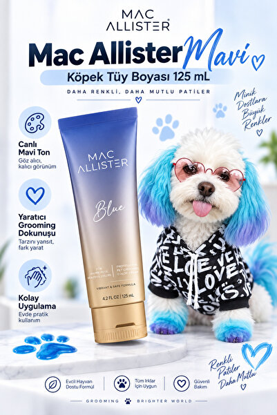 Mac Allister Pet Tüy Boyası - Mavi - SP01