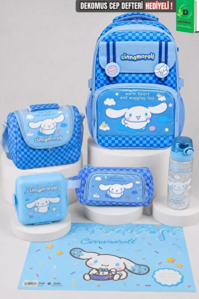Cınnamoroll x Dekomus Lisanslı Blue Cloud Collection Okul,Termoslu Beslenme v...