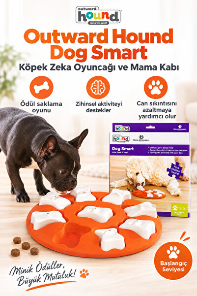 Outward Hound Dog Smart İnteractive Puzzle Köpek Zeka Oyuncağı ve Mama Kabı