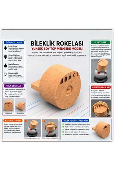 Torna Türk Yuvarlak Bilezik Ve Bileklik Rokelası - Top Mengene Yuvarlak Bilek...